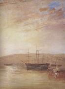 Joseph Mallord William Turner Shipping off East Cowes Headland (mk31) oil on canvas